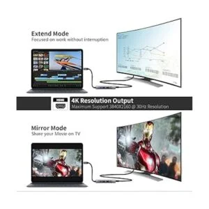 Hub USB C para Samsung DeX adaptador multipuerto 5 en 1_3