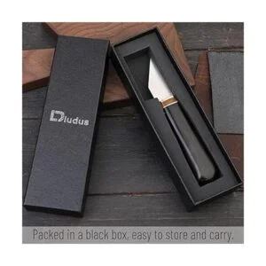 DIUDUS Cuchillo de corte de cuero con mango de madera_3