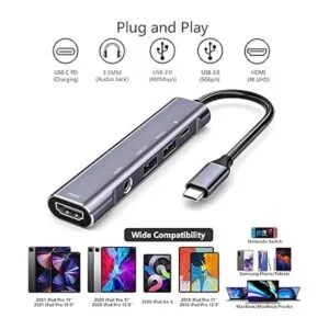 Hub USB C para Samsung DeX adaptador multipuerto 5 en 1_2
