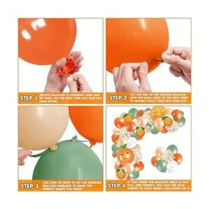 Kit de 100 globos de baby shower Little Cutie guirnalda_4