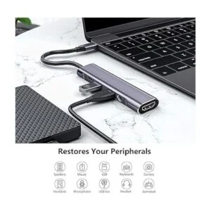 Hub USB C para Samsung DeX adaptador multipuerto 5 en 1_4