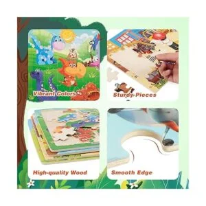 SYNARRY Rompecabezas para niños de 4 a 8 años paquete de_3