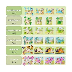 TOY Life Rompecabezas de dinosaurio para niños_4