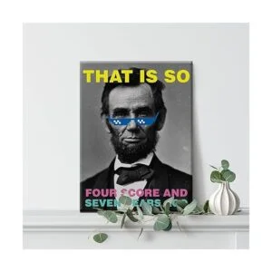 Divertida cita de Abraham Lincoln en lienzo para_5