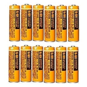 Paquete de 12 baterías recargables HHR55AAABU NIMH para_1