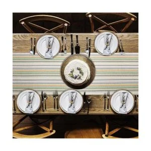 Urban Villa Camino de mesa 100 algodón fusionado con_4