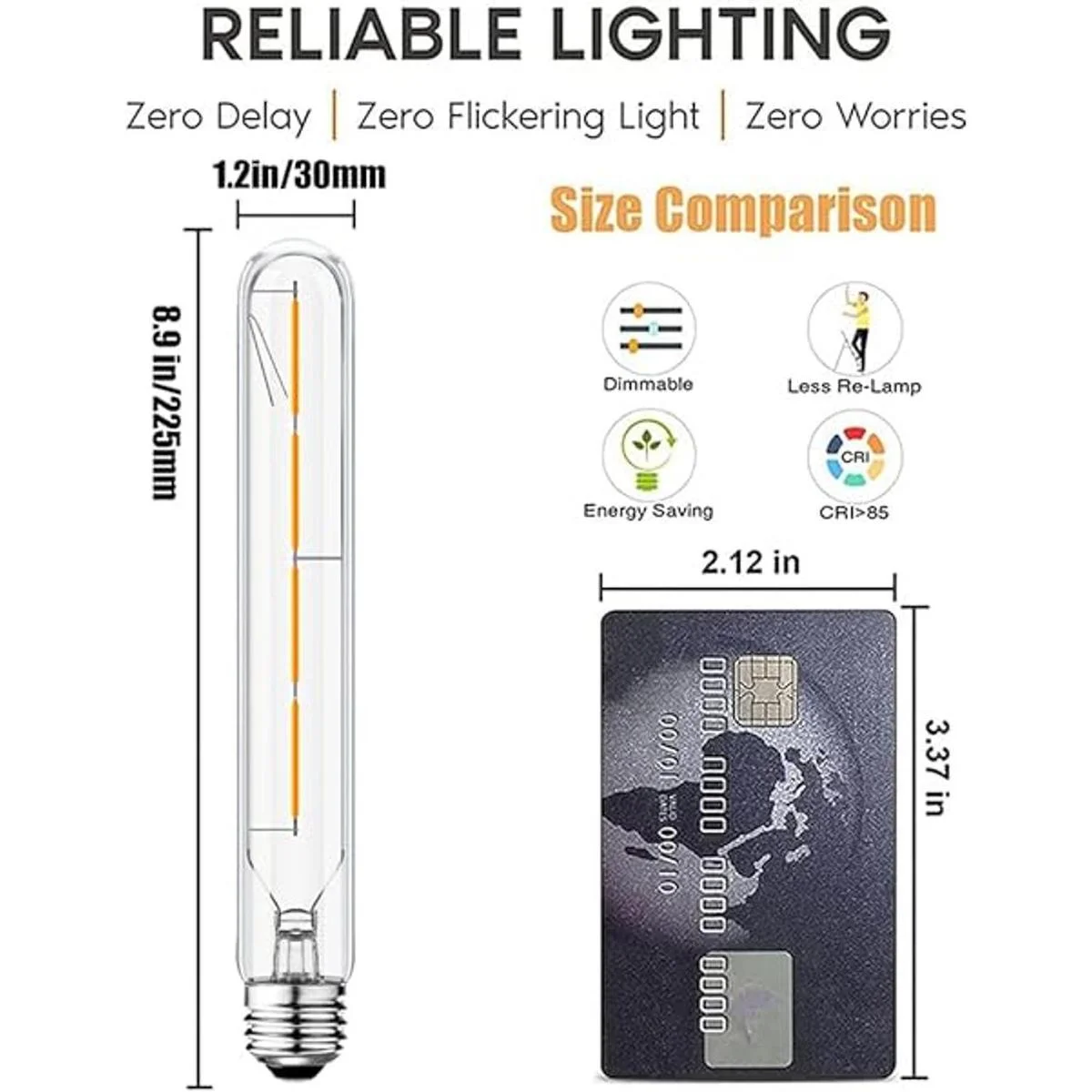 Bombillas de tubo LED blanco suave de 3000 K bombilla de_4