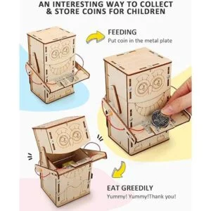 Juego de 4 juegos de STEM kits de construcción de madera_3