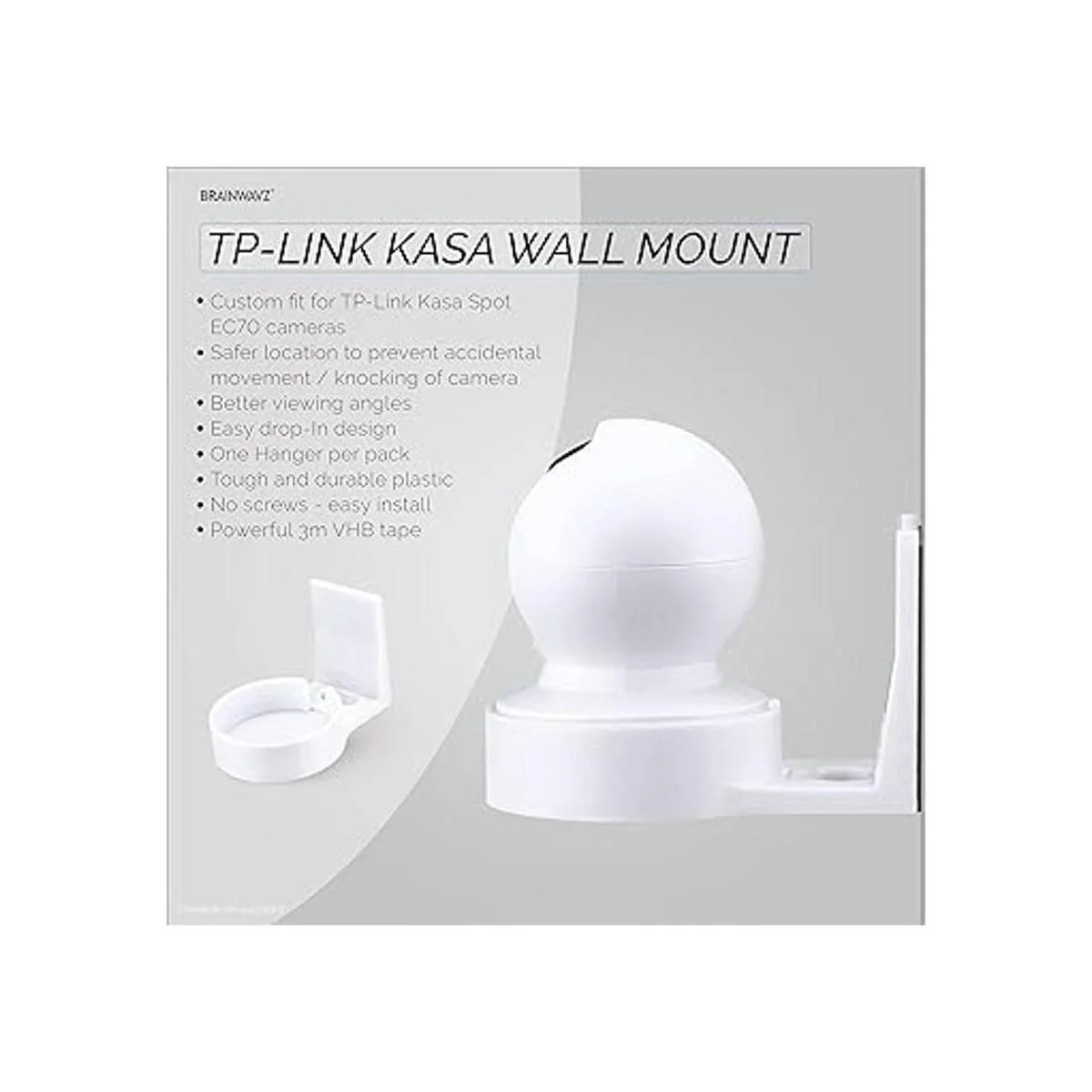 Brainwavz Soporte de pared sin tornillos para cámara de_3