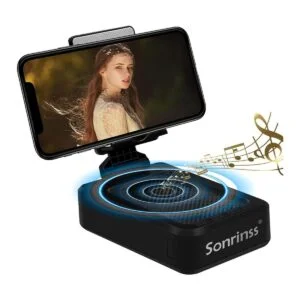 Soporte para teléfono celular con altavoz Bluetooth_1