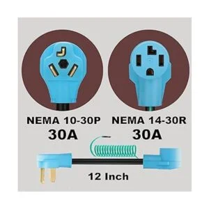 CircleCord Adaptador de secadora de 4 clavijas a 3 puntas_2