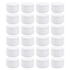 ZENFUN 24 latas de velas con tapas tarros redondos de 6_1
