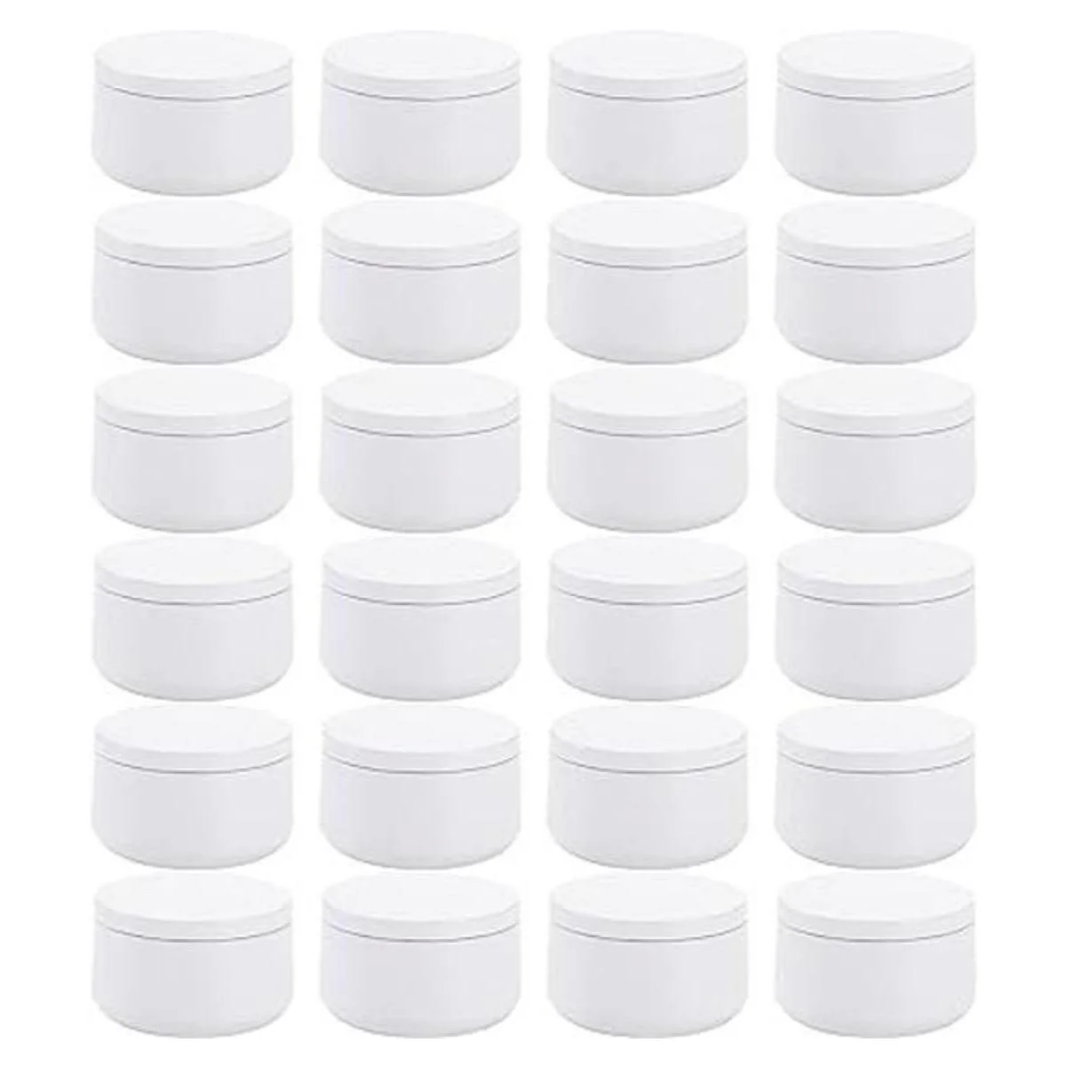 ZENFUN 24 latas de velas con tapas tarros redondos de 6_1