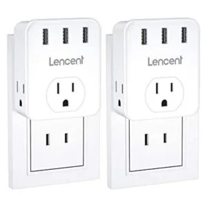 Adaptador de 3 puntas a 2 puntas 2 unidades LENCENT 3_1