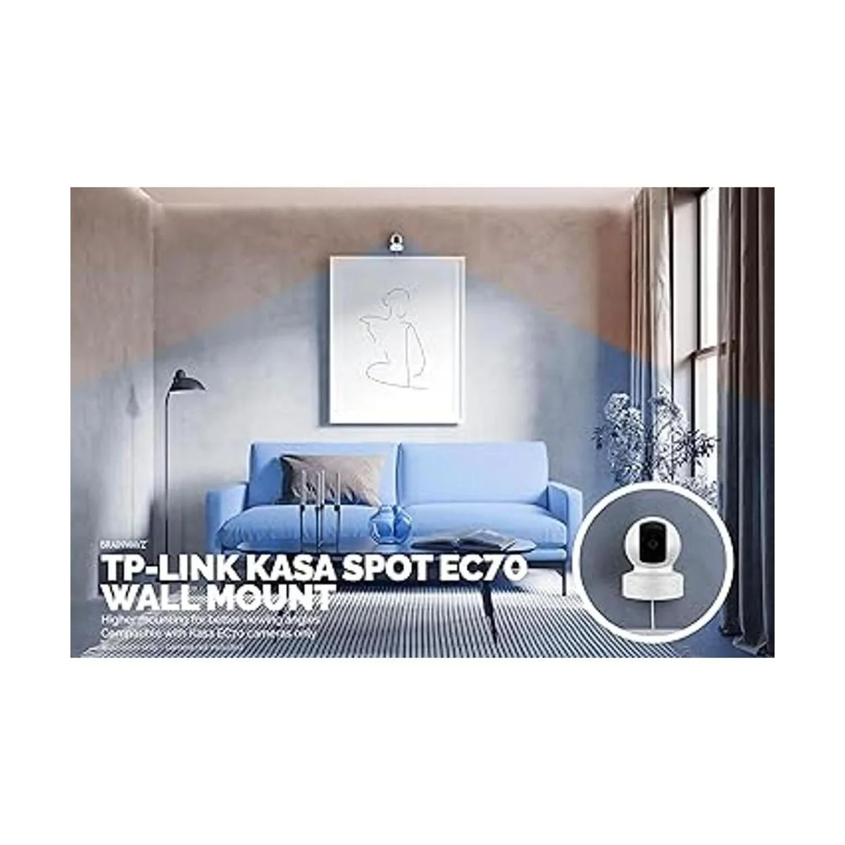 Brainwavz Soporte de pared sin tornillos para cámara de_2