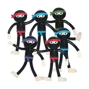 ArtCreativity Figuras de Ninja flexibles juego de 12_1