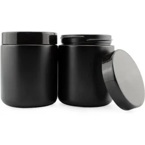 Cornucopia Tarros de vidrio con revestimiento negro de 8_4