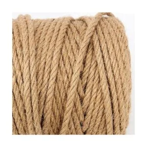 MUKCHAP Cuerda de yute artesanal de 14 pulgada x 328_3