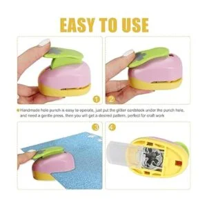 Regilt Juego de 6 perforadoras de papel con 10 papeles de_5