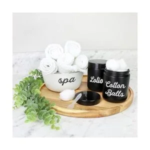 Cornucopia Tarros de vidrio con revestimiento negro de 8_3