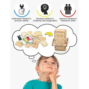 Juego de 4 juegos de STEM kits de construcción de madera_2