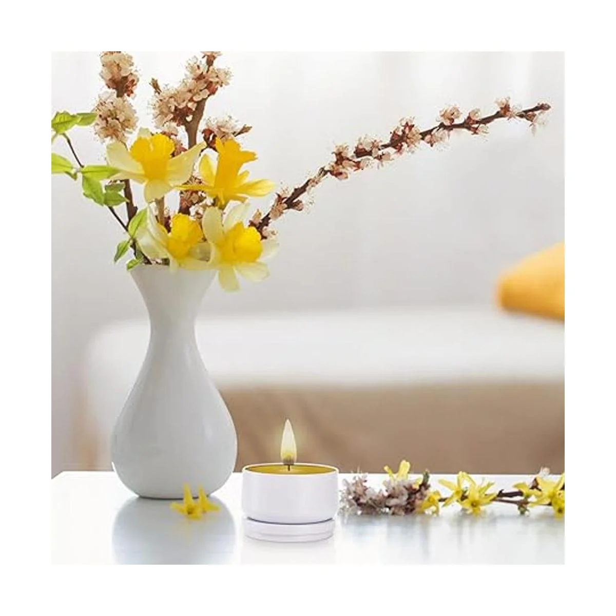 ZENFUN 24 latas de velas con tapas tarros redondos de 6_6