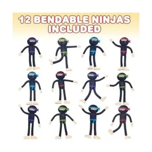 ArtCreativity Figuras de Ninja flexibles juego de 12_2