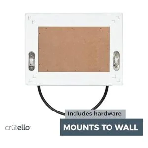 Crutello Toallero de mano rústico para baño con respaldo_4