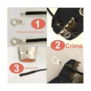 RockDIG 260 terminales de horquilla de anillo de cobre AWG_6