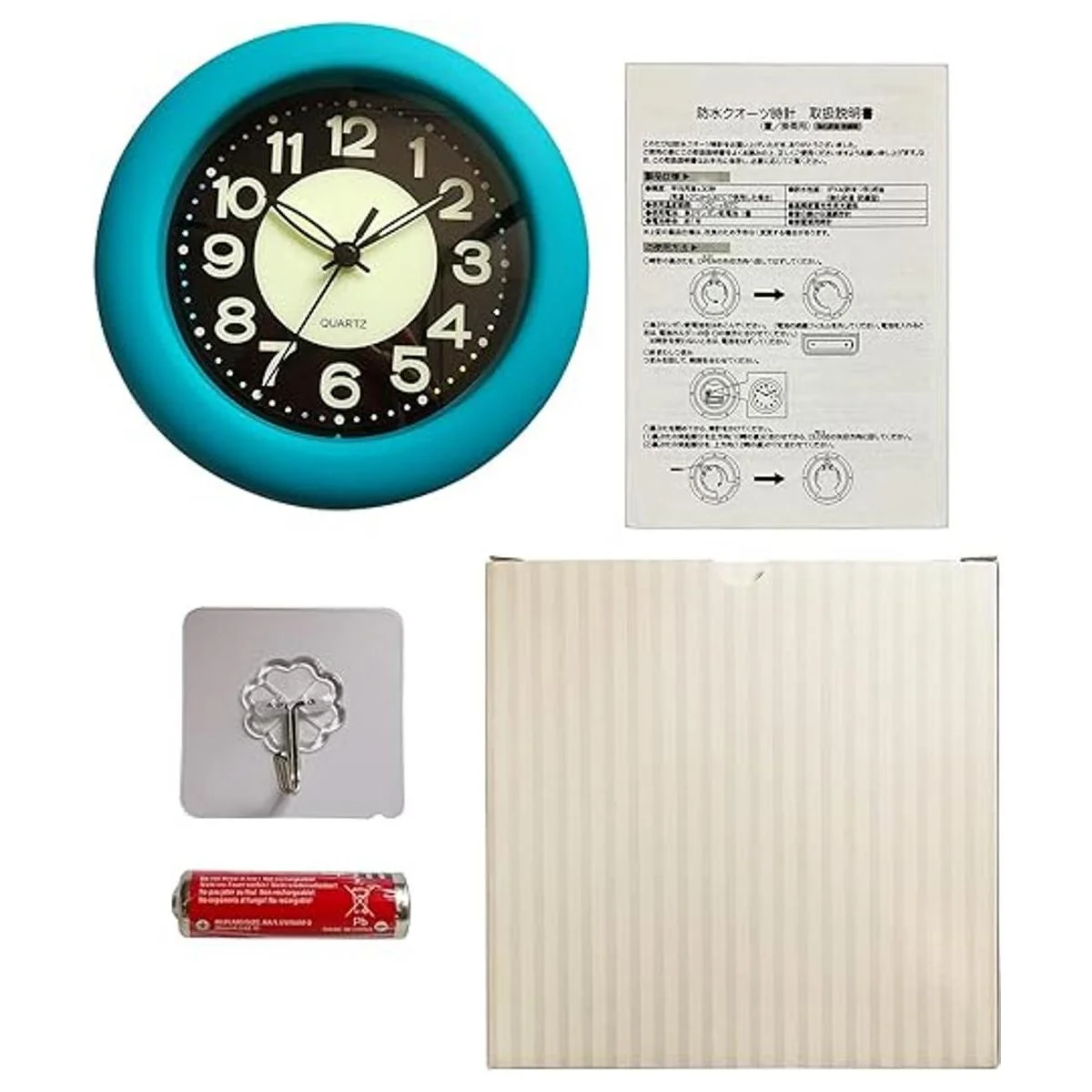 LXSZRPH Reloj de ducha luminoso de baño de pared_7