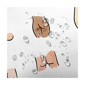 JAWO Divertida cortina de ducha para baño divertido juego_5