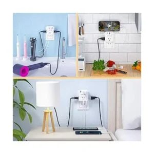 Adaptador de 3 puntas a 2 puntas 2 unidades LENCENT 3_5