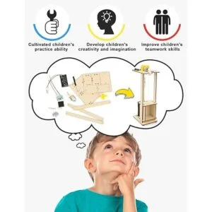 Juego de 5 kits STEM kits de construcción de madera_2