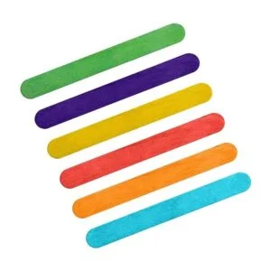 Okllen Paquete de 1000 palos de manualidades de colores_3
