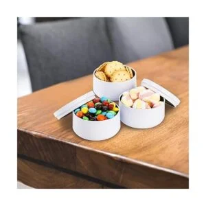 ZENFUN 24 latas de velas con tapas tarros redondos de 6_5