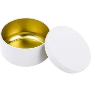 ZENFUN 24 latas de velas con tapas tarros redondos de 6_4