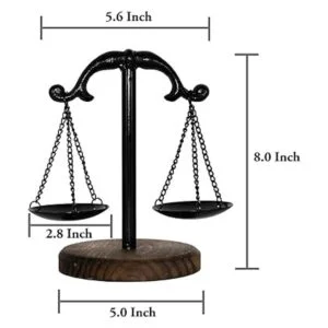OwlGift Bandeja de torres de joyería Libra de metal de_5