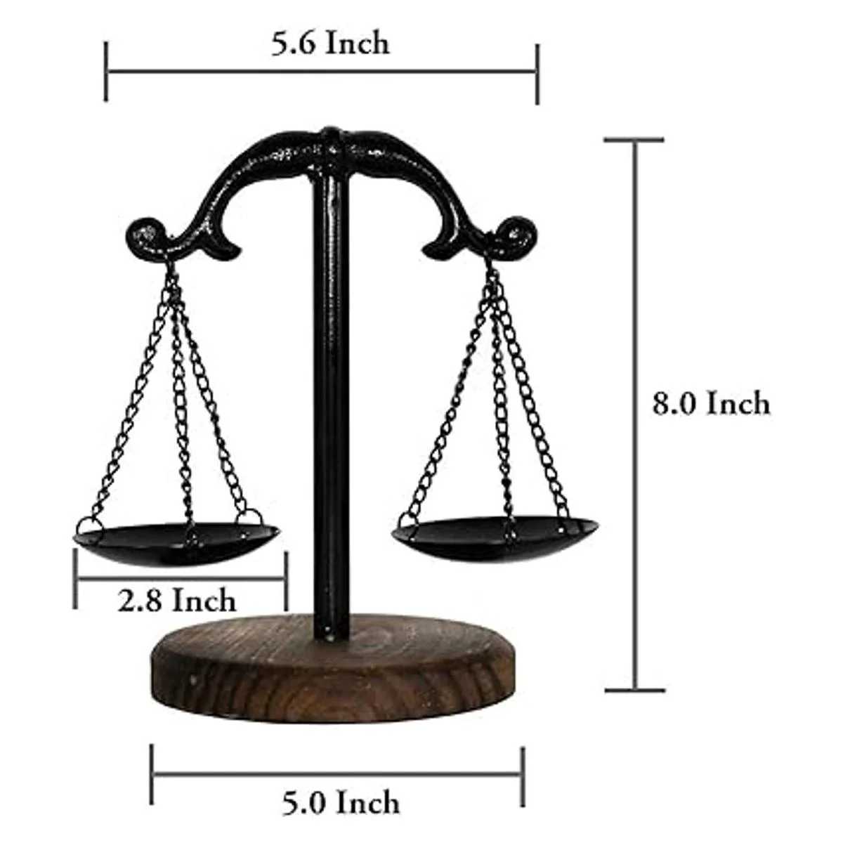 OwlGift Bandeja de torres de joyería Libra de metal de_5