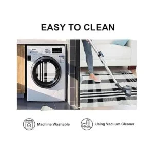 Buffalo Alfombra a cuadros para exteriores color blanco_6