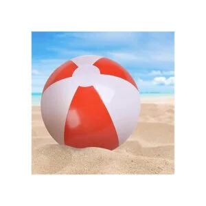 ArtCreativity Pelotas de playa rojas y blancas de 10_4