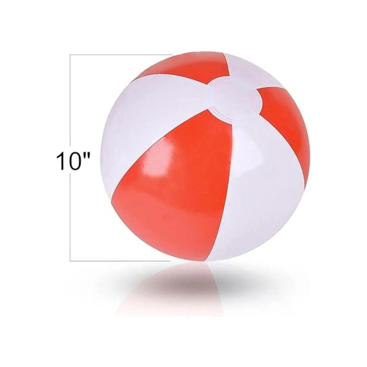 ArtCreativity Pelotas de playa rojas y blancas de 10_3