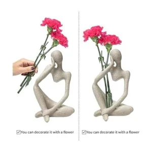 Estatua de resina de piedra arenisca estilo pensador de_2