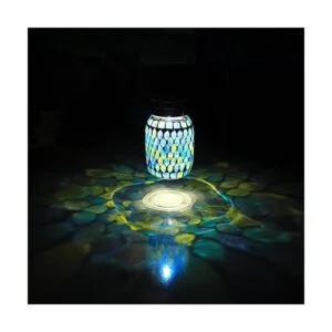 Faroles solares de mosaico luces colgantes para_2