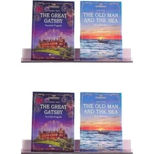 Sooyee Estantes de libros estantes de pared de 15_5