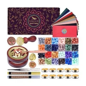Kit de sello de cera con caja de regalo kit de sellado de_1