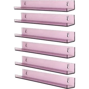Sooyee Estantes de libros estantes de pared de 15_1