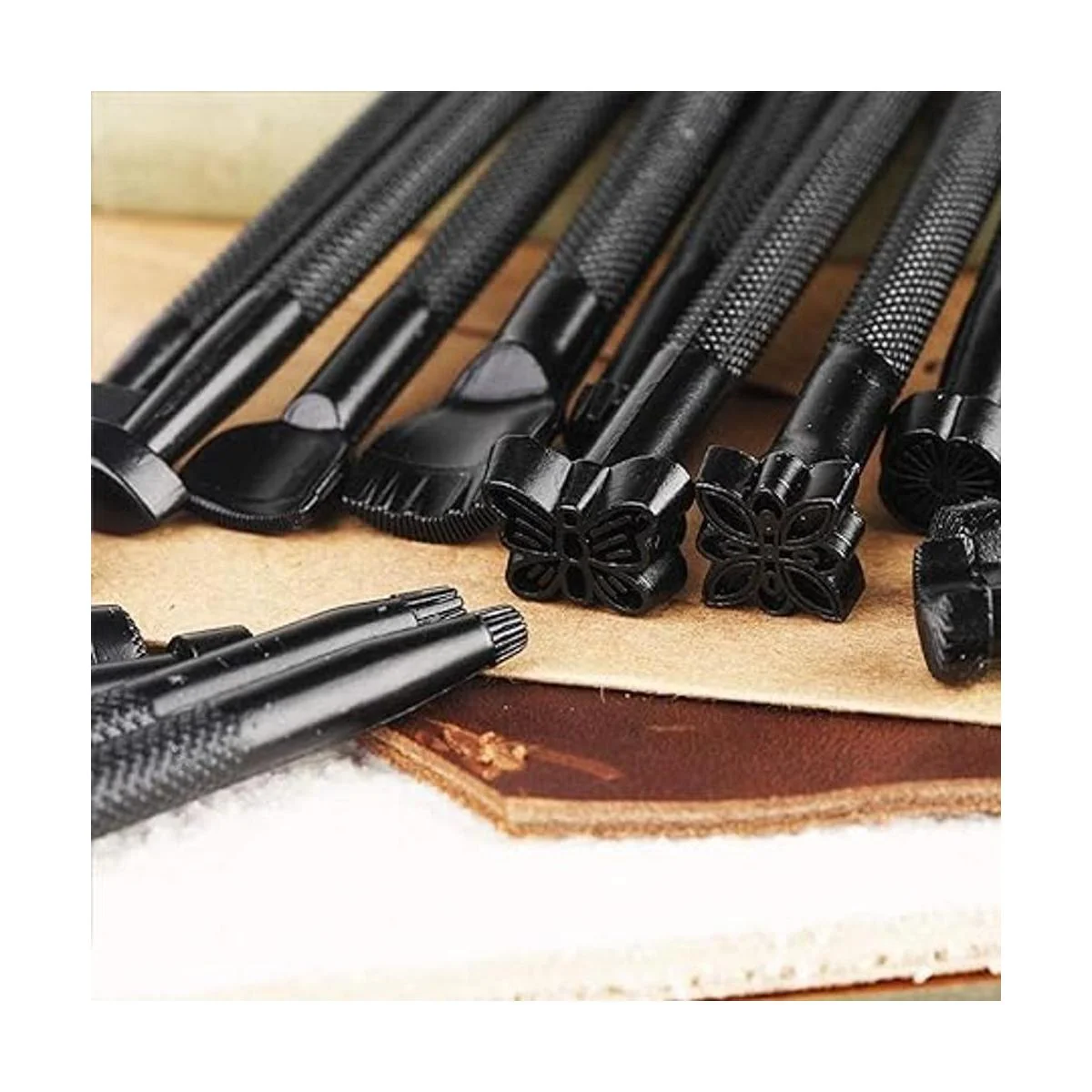 Juego de 20 piezas de herramientas de estampado de cuero_5