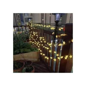 Abkshine 120 luces LED solares de 50 pies cadena de luces_3