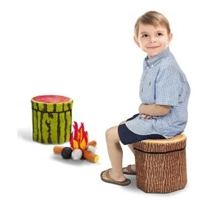 CHEFAN Taburete de almacenamiento de frutas otomano_4