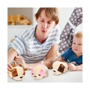 9 piezas de animales de peluche para cachorros pequeños de_7